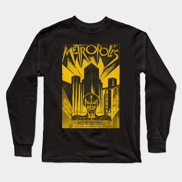 Metropolis Long Sleeve T-Shirt by MindsparkCreative